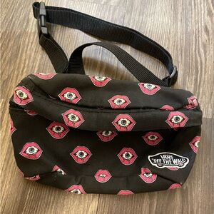 Vans Black and Pink Eye Pattern Fanny Pack